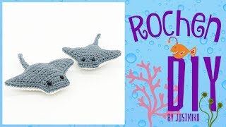 Rochen häkeln 🌊  Meeresbewohner  Amigurumi by justMiko [upl. by Eibur]