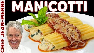 Manicotti Pasta Stuffed with Cheese  Chef JeanPierre [upl. by Manella]