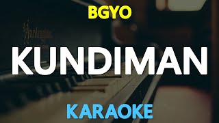 KUNDIMAN  BGYO KARAOKE Version [upl. by Doersten]