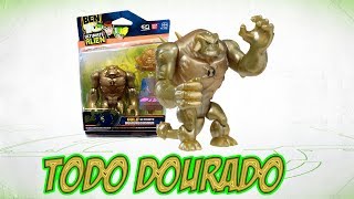 Review  Boneco do Enormossauro Supremo Gold  Ben 10 Supremacia Alienígena [upl. by Leasa574]