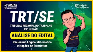 TRT SE  20ª Região  Análise do Edital  Banca FCC [upl. by Jc]