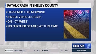 ISP Fatal crash reported on I74 in Shelby County [upl. by Alfie]