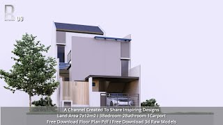 R09  DESAIN RUMAH HOUSE DESIGN and Link File Download Layout Pdf and 3d Model O [upl. by Eimmit]