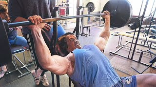 ARNOLD SCHWARZENEGGER CHEST WORKOUT [upl. by Einahets156]