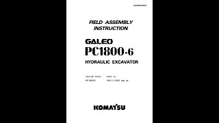 Komatsu PC18006 10011 11002 amp Up  SEAW003503 Service manual [upl. by Auginahs]