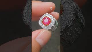 Batu Permata Natural TOP Metalic Color Ruby Mozambique 175 Ct Heat A GRI Lab Memo [upl. by Neila]