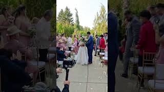 BTS of Dez and Jason’s wedding recessional  Weddings in the Rocky Mountains Alberta amp beyond [upl. by Botsford]