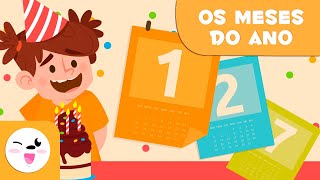 Os meses do ano  Vocabulário para crianças [upl. by Haidebej725]