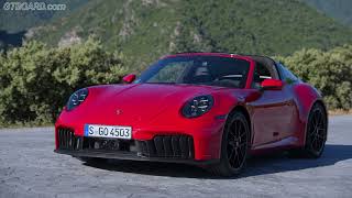 Porsche 911 Targa GTS 992 Carmine Red 4k [upl. by Tini]