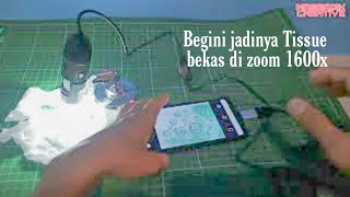 Tutorial Cara Menghubungkan Mikroskop Digital ke Smartphone Android  Digital Microscope 1600x [upl. by Litt622]