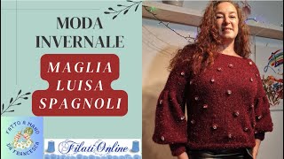 Moda Invernale — MAGLIA LUISA SPAGNOLI — Tutorial passo passo [upl. by Gherardo]