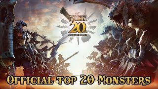 Official top 20 Monsters in Monster Hunter chosen by the Fans [upl. by Aliakam]