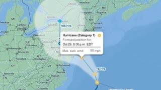 Hurricane Sandy 2012 Latest Forecast [upl. by Medor]