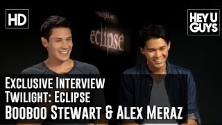 Booboo Stewart amp Alex Meraz Exclusive Interview Twilight Eclipse [upl. by Mayhew726]