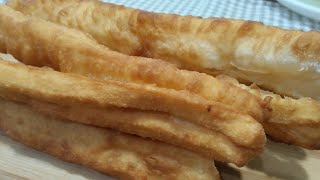 Tea time snacks recipe  Chinese fried bread stick  youtiao recipe at home [upl. by Dorreg]