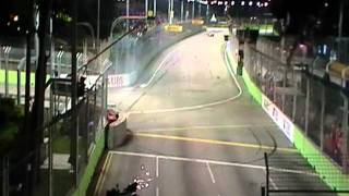 Schumacher Crash Singaporempg [upl. by Eirallih]