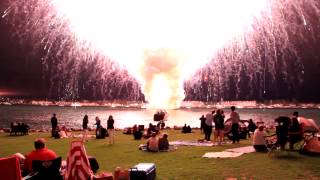 San Diego Fireworks 2012 LOUD and up close [upl. by Annasus369]