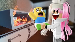 EYRA JADI CHEF KEJAM BAKAR BABY DALAM MICROWAVE  BAKE DA BABY  ROBLOX MALAYSIA [upl. by Nadnerb]