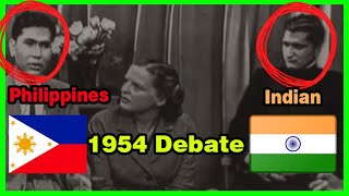 How to meet the threat of Communist aggression  Norway India Philippines Korea Student debate 1954 [upl. by Eidualc948]