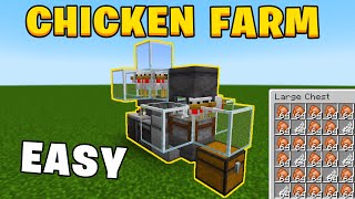 EASY Automatic Chicken Farm in Minecraft 121 Tutorial [upl. by Emina]