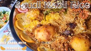 ORANGE JUICE KABSA Saudi Kabli Rice kabsa saudiarabia afghanistan cooking كبسة السعودية طبخ [upl. by Warton]