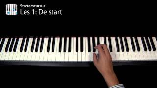 Piano Leren Spelen  Les 1 van 10 Beginnersles [upl. by Atiseret]