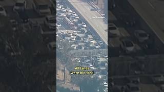 Protesters demanding a ceasefire in Gaza shut down the 110 Freeway in Los Angeles [upl. by Arised]