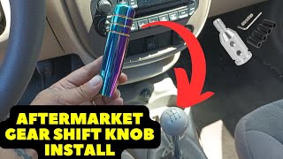 how to replace a gear shift knob  non threaded style  easy and simple [upl. by Daraj488]