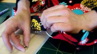 How to insert eyelets in a handbag strap [upl. by Gotthelf]