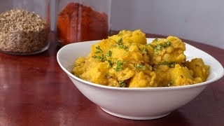 Indische Kartoffeln mit roten Linsen  Aloo Massor Dal  Vegetarisches Rezept [upl. by Adey]