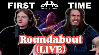 Roundabout Live  Yes  Andy amp Alex FIRST TIME REACTION [upl. by Secrest]