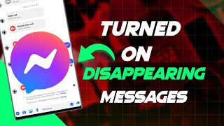 How To Turn on Disappearing Messages on Messenger  Messenger New Update [upl. by Nywled878]