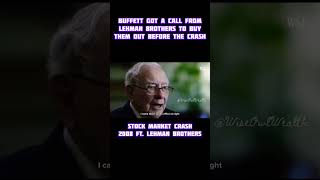 I Was Offered a Chance to Buy LehmanBrothers But I Declined  buffett video courtesy  wsj [upl. by Lydell151]