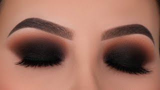 Classic Black Smokey Eyes Tutorial [upl. by Ahkihs]