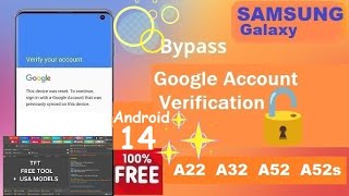 Retirer le Compte GOOGLE sur les Samsung Galaxy A31A32A52A52s sous Android 1314 avec TFT TOOL [upl. by Axe]