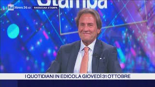 Fabio Fortuna a Rassegna Stampa RAI NEWS 24 HD del 31 10 2024 ore 0830 [upl. by Jilly]