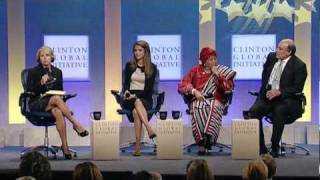 CGI 2010 Plenary Empowering Girls and Women [upl. by Ellennod149]