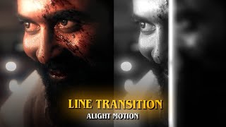 Line Transition Tutorial  Preset Drive link  Alight Motion [upl. by Hike]