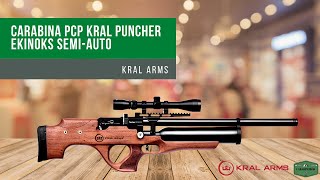 CARABINA PCP KRAL PUNCHER EKINOKS 55 mm  KRAL ARMS [upl. by Micheil591]