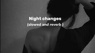 Night changes slowed and reverb   One direction slowedreverb songs english [upl. by Roede923]