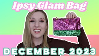 Ipsy Glam Bag  Unboxing amp TryOn  December 2023 [upl. by Kary219]