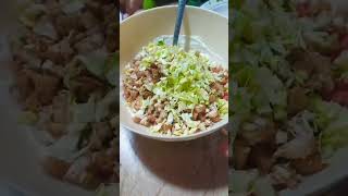 Macaroni salad youtubeshorts food cooking desicookingchannel foodpreparation [upl. by Enaxor]