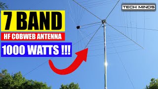 7 BAND HF COBWEB ANTENNA  1 KILOWATT RATING [upl. by Torry]