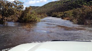 Matjiesrivier in flood  4x4 crossing  Mountain Passes of South Africa [upl. by Enelyk]