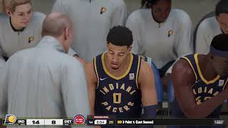 NBA 2K25 Next Gen  NBA Premiere Week Indiana Pacers vs Detroit Pistons [upl. by Anaihsat80]