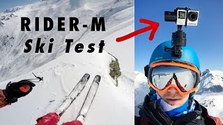 Zhiyun RiderM stabilization Ski test [upl. by Dnalon]