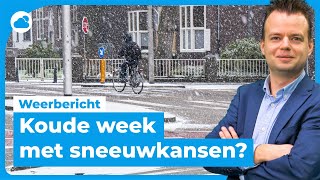 Weerbericht koude week met sneeuwkansen ❄️ [upl. by Roti]