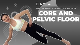 Day 4  Postpartum Workout Challenge  Postpartum Abs and Pelvic Floor [upl. by Octavus964]