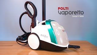 Polti Vaporetto  Smart 100  Floor amp Window Steam Cleaner [upl. by Naerol]