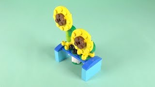 LEGO Sunflower Building Instructions  LEGO Classic 10712 quotHow Toquot [upl. by Letnahs]